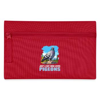 Pigeons Pigeon - Pencil Case - red - Front