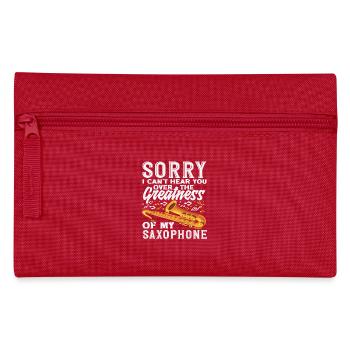 Saxophone Lover Membre de la fanfare Jazz - Trousse - rouge - Devant