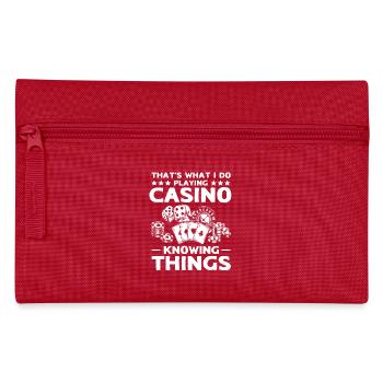 Casino Gambler - Pencil Case - red - Front