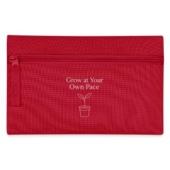 Grow At Your Own Pace Plant - Pencil Case - red - Front