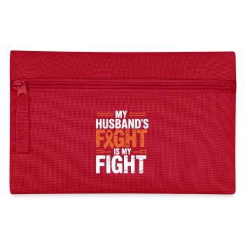 Meines Mannes Kampf Unterstützung - Federtasche - Rot - Vorne