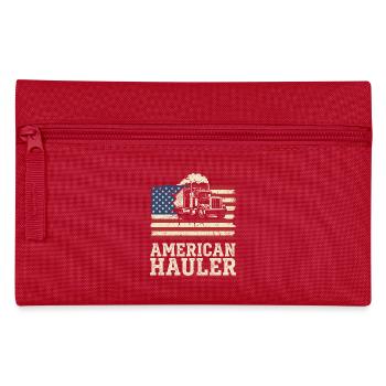 Chauffeur routier américain Camionneur américain - Trousse - rouge - Devant