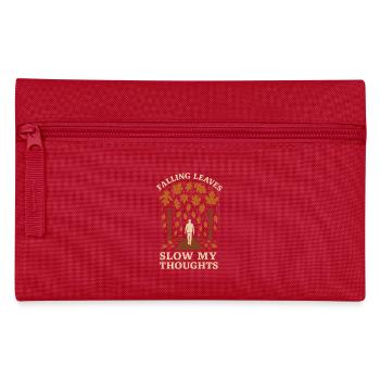 Forest Walk Overthinker Mental Reset - Pencil Case - red - Front
