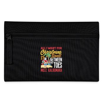Noël hawaïen Mele Kalikimaka - Trousse - noir - Devant