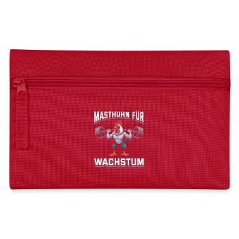 Gewichtheber MASTHUHN FÜR WACHSTUM Lustiges - Federtasche - Rot - Vorne