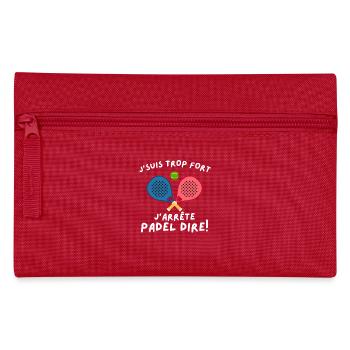 Homme Humour Padel Padeliste Joueur De Padel - Trousse - rouge - Devant