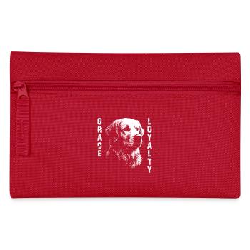 Golden Retriever stylish design - Pencil Case - red - Front