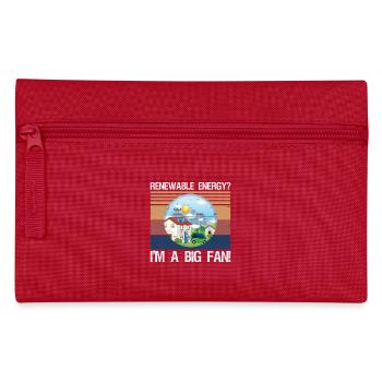 Énergie renouvelable ? Je suis un grand fan ! - Trousse - rouge - Devant