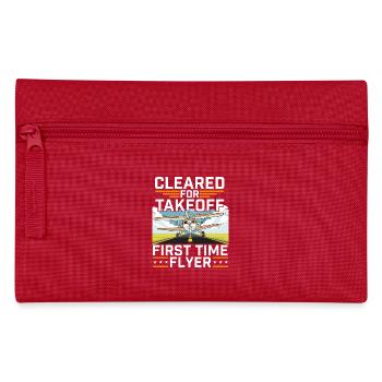 Startfreigabe als Erstflieger - Federtasche - Rot - Vorne