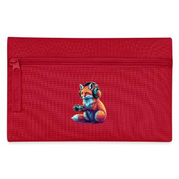 Fox Games Animal Video Games Funny Fox - Pencil Case - red - Front