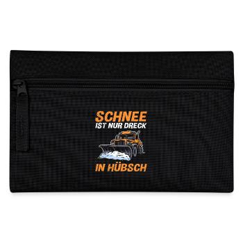 Schneeräumer SCHNEE IST NUR DRECK IN HÜBSCH - Federtasche - Schwarz - Vorne