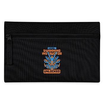 Schwimmlehrer Level Swimming Instructor Unlocked - Federtasche - Schwarz - Vorne
