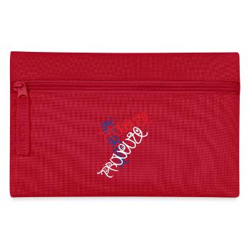Kreatives Provence Frankreich T-Shirt - Federtasche - Rot - Vorne