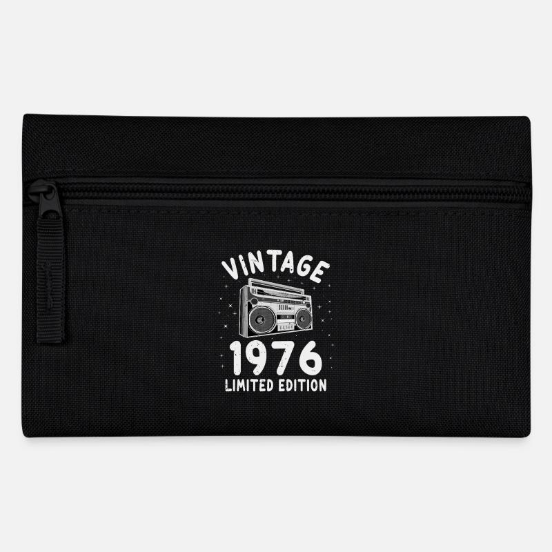 Vintage-Kassette zum 50. Geburtstag von 1976 - Federtasche - Schwarz