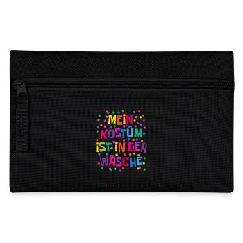 Shrovetide - Carnival - Costume Replacement - Saying - Pencil Case - black - Front