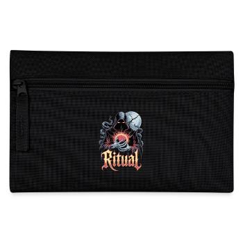  Ritual Dunkler Magier Okkult Symbol Vollmond - Federtasche - Schwarz - Vorne