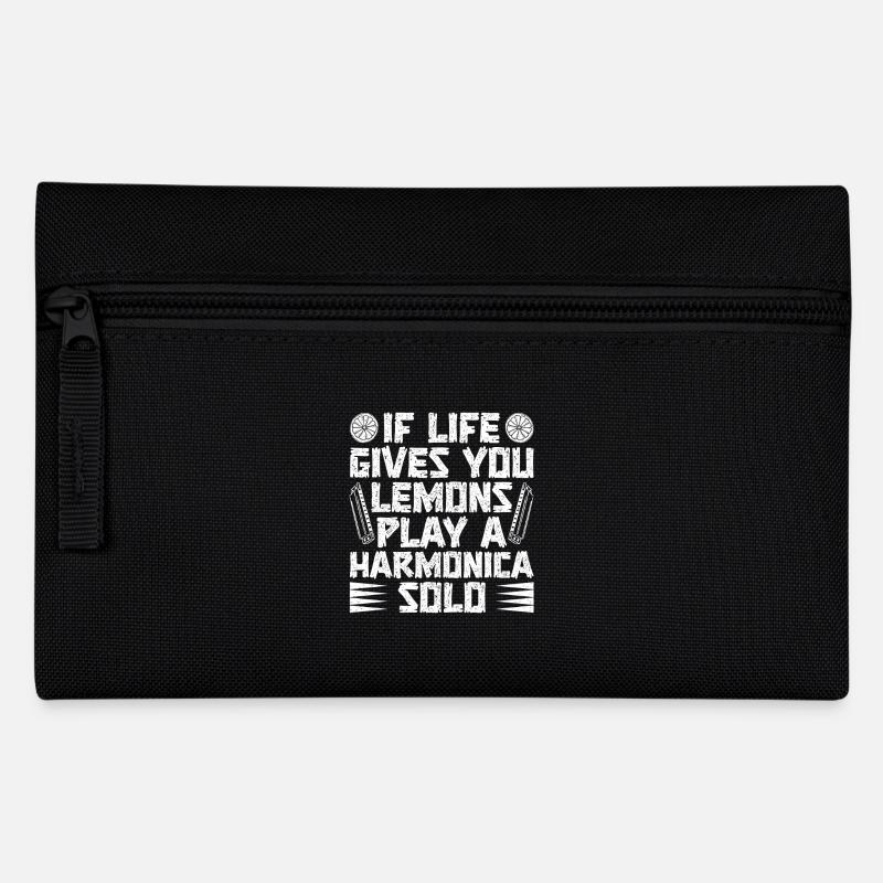 Harmonica Musican If Life Gives You Lemon Play - Pencil Case - black