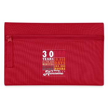 30 Jahre Dreißigster Geburtstag - Federtasche - Rot - Vorne