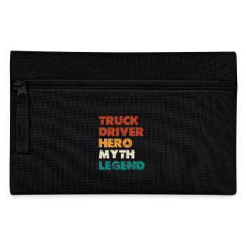 Truck Driver Hero Myth Legend - Federtasche - Schwarz - Vorne