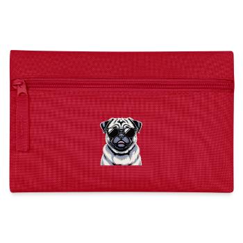 Mops - Federtasche - Rot - Vorne