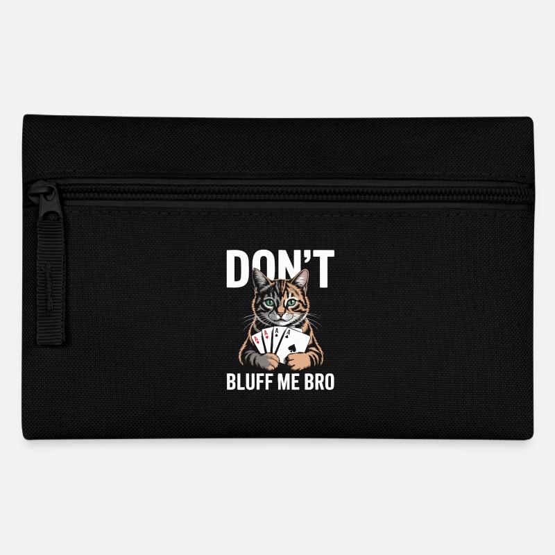 Poker Cat - Ne me bluffe pas mec - Trousse - noir