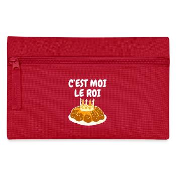 Humour Galette des Rois C'est Moi Le Roi - Trousse - rouge - Devant