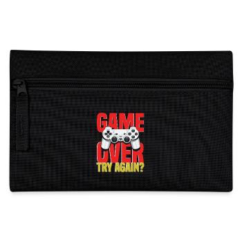 Spielende Controller Motiv - Federtasche - Schwarz - Vorne