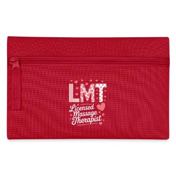 Masseurin Sprüche Massage Lustige Masseur Geschenk - Federtasche - Rot - Vorne