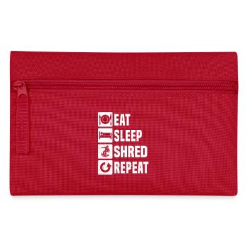 Klare Snowboard Botschaft - Federtasche - Rot - Vorne