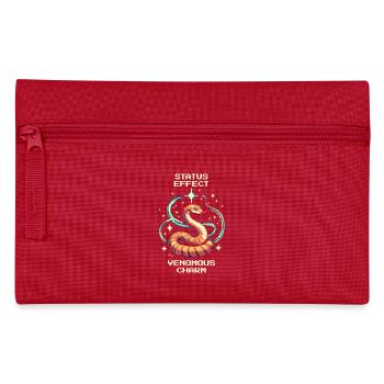 Toxic Charm | Snake Status Effect - Pencil Case - red - Front