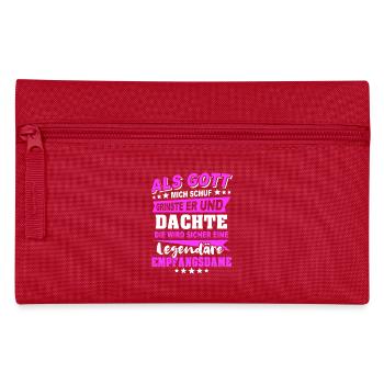 Receptionist Sayings - Pencil Case - red - Front
