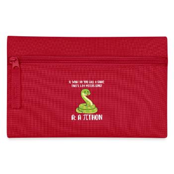 Snake 3.14 Meters Long Pi Day Python Joke - Pencil Case - red - Front
