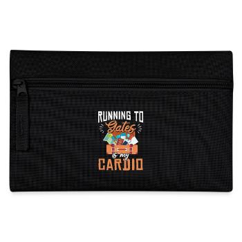 Courir jusqu’aux portes est mon gymnase cardio et mon voyage - Trousse - noir - Devant