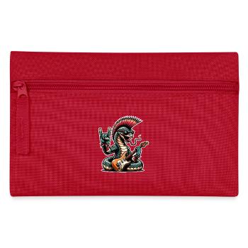 Schlange Rock and Roll Gitarrist - Federtasche - Rot - Vorne