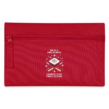 Skill Unlocked | Chopsticks Precision - Pencil Case - red - Front