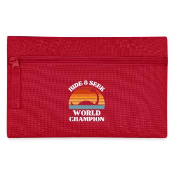 Versteckspiel-Weltmeister Nessie Retro Art - Federtasche - Rot - Vorne
