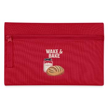 Sourdough Wake And Bake - Pencil Case - red - Front