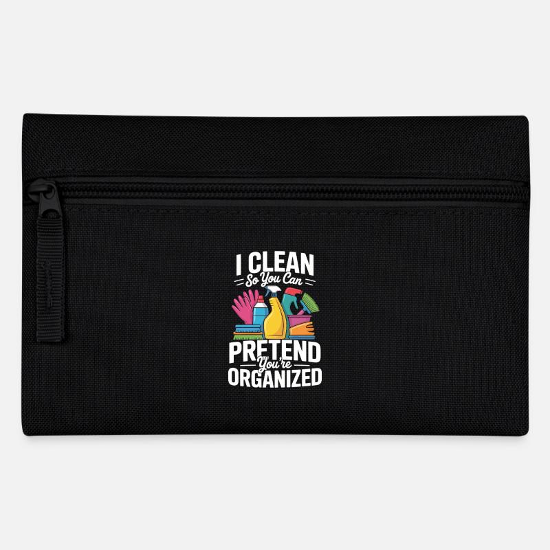 Cleaning team Cleaner Gift Workplace - Pencil Case - black