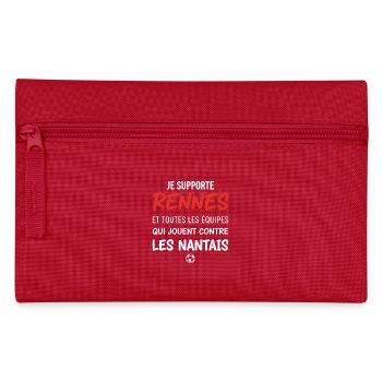 Humour football Rennes derby Bretagne Nantes - Trousse - rouge - Devant