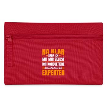 Self-Discussion Saying Expert Opinion - Pencil Case - red - Front