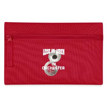 Sousaphon Quiet in life Loud in the orchestra - Pencil Case - red - Front