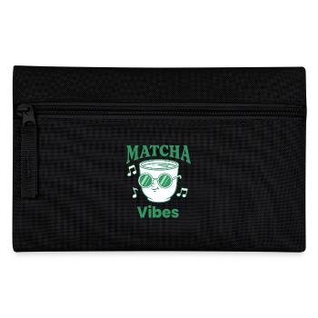 Matcha Vibes Green Tea Matcha Latte Lover Japanese - Federtasche - Schwarz - Vorne