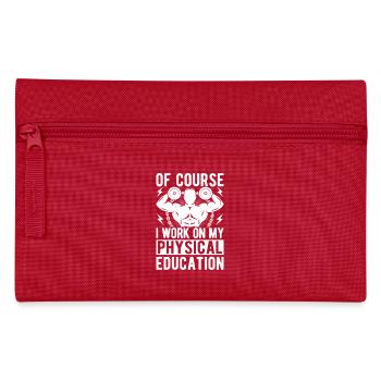 Les accros à la salle de sport travaillent sur ma calisténie physique - Trousse - rouge - Devant