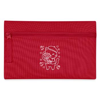 Fotograf Kawaii Katzen - Federtasche - Rot - Vorne
