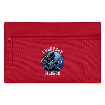 I destroy silence - Pencil Case - red - Front