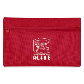 Schrödinger's Cat Dead And Alive - Federtasche - Rot - Vorne