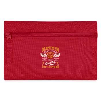 Voiture ancienne mars 1976 - Anniversaire - Cadeau - Trousse - rouge - Devant