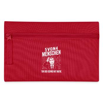 Mathe Humor Shirt für Lehrer und Nerds - Federtasche - Rot - Vorne