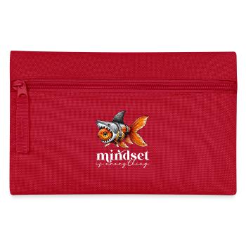 Mindset Funny Motivational Inspirational - Federtasche - Rot - Vorne