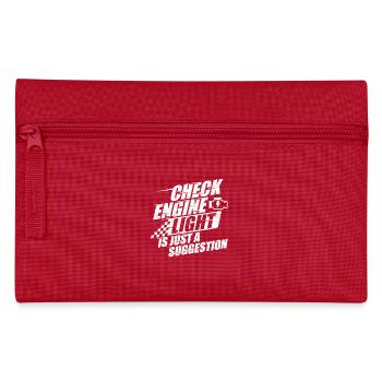 Check Engine Light Suggestion Muscle Car - Pencil Case - red - Front
